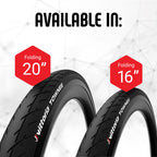 Vittoria Townee Road Bike Tire - Hybrid Bicycle Tires For Casual Riding Commuting & Courier Work - Folding 16 Inch Bike Tire