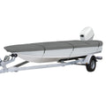 Classic Accessories 20-140-081001-00 Lunex RS-1 Boat Cover For Utility/Fishing Boats 14' - 16' L, Up to 75 W, Grey