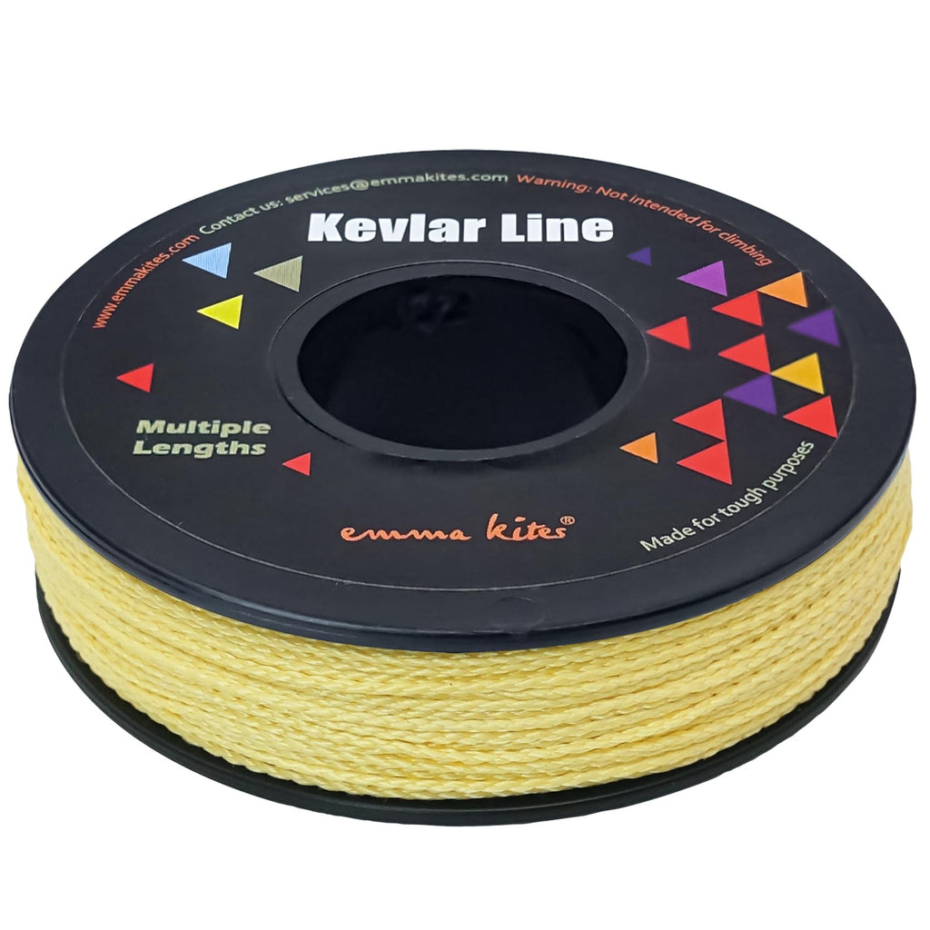 Emma Kites 100% Kevlar Braided String Utility Cord 200Ft 100Lb Abrasion Flame Resistant, Tactical Survival Fishing Assist Cord M