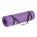 CAP Barbell High Density Exercise Yoga Mat with strap, 68x24x 1/2 - Purple