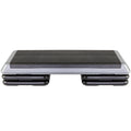 The Step (Made In Usa Original Aerobic Platform For Total Body Fitness - Health Club 4 Risers Grey