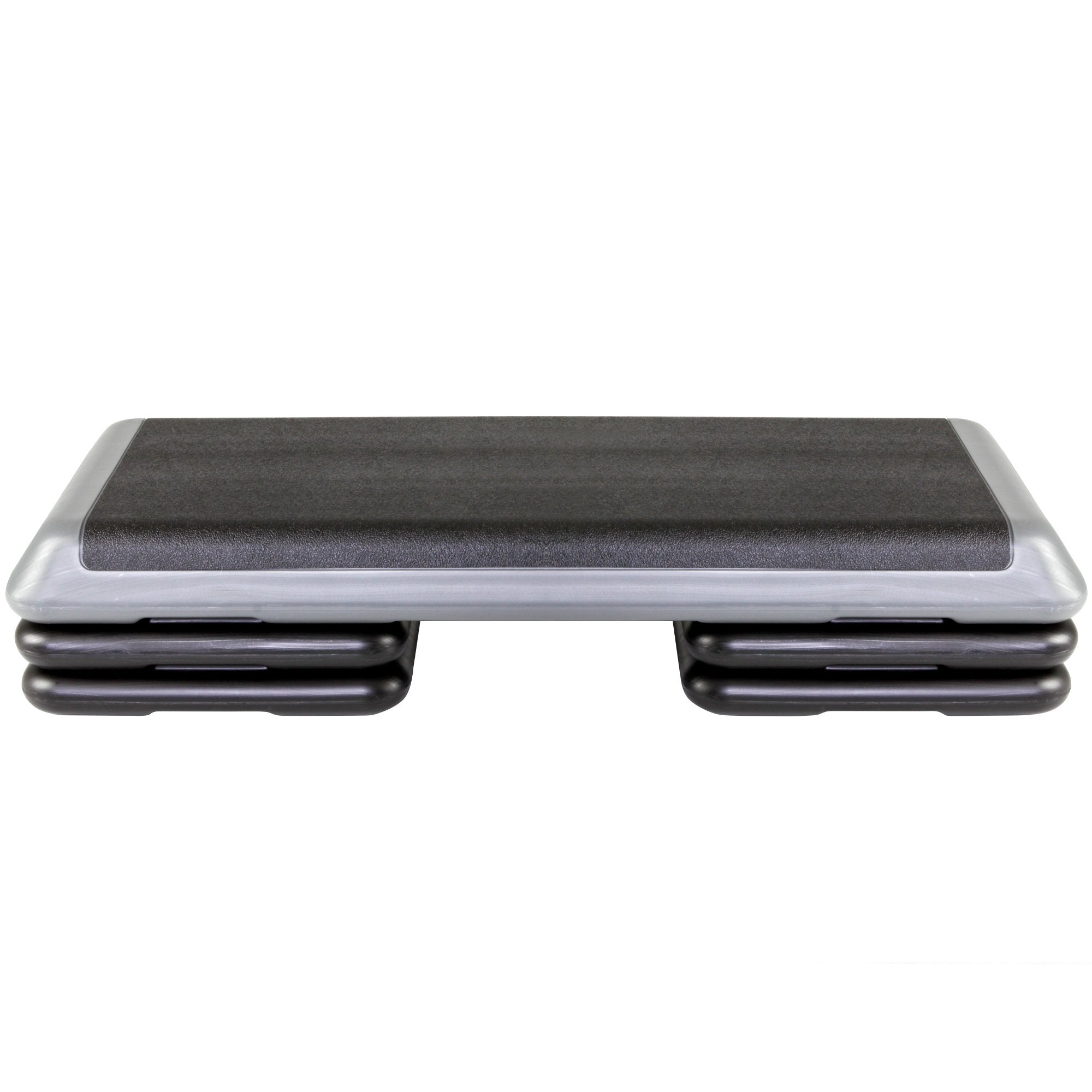 The Step (Made In Usa Original Aerobic Platform For Total Body Fitness - Health Club 4 Risers Grey