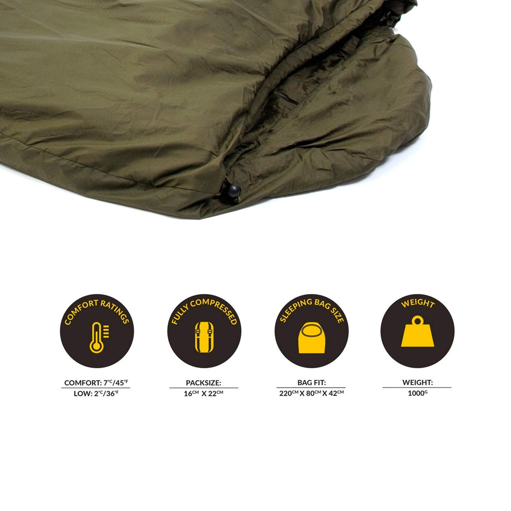 Snugpak Softie Elite 1 Sleeping Bag, 47 Degree, Expanda Panel System For Extra Space, Olive