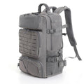 Tsrgsn Tactical Military Backpack, Large Capacity Molle System, Multi-Compartment Design with Shoe Storage, Black (grey)