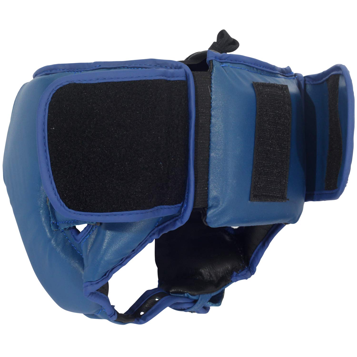 Ringside Competition Boxing Muay Thai Mma Sparring Headgear Without Cheeks, Blue, Small
