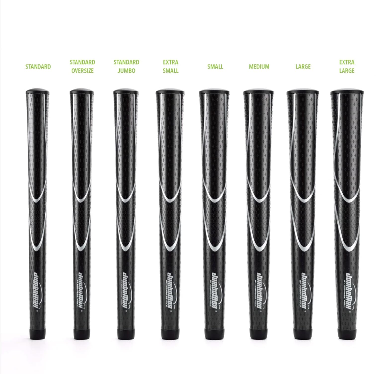 Jumbomax Pack Of 1 Tour Series Golf Grips - Blackout- Standard