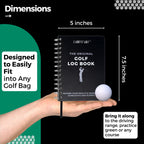 Golf Log Book: Hardcover Edition - Wire-Bound Golf Notebook For Practice Stats And Round Logging - Golf Scorecard Book With Golf