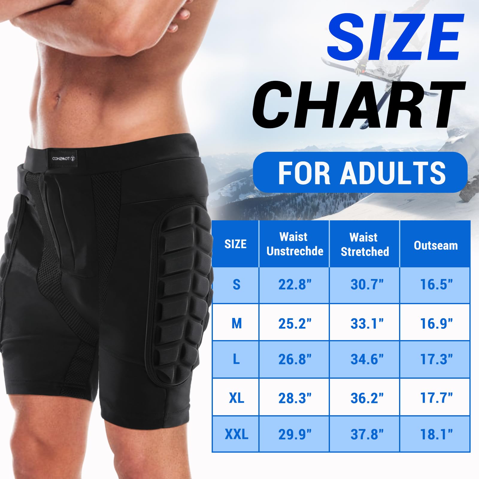 Tom Shoo Hip Protection Pads Shorts Upgrade Hip Pads 3D Eva Hip Protection Pad