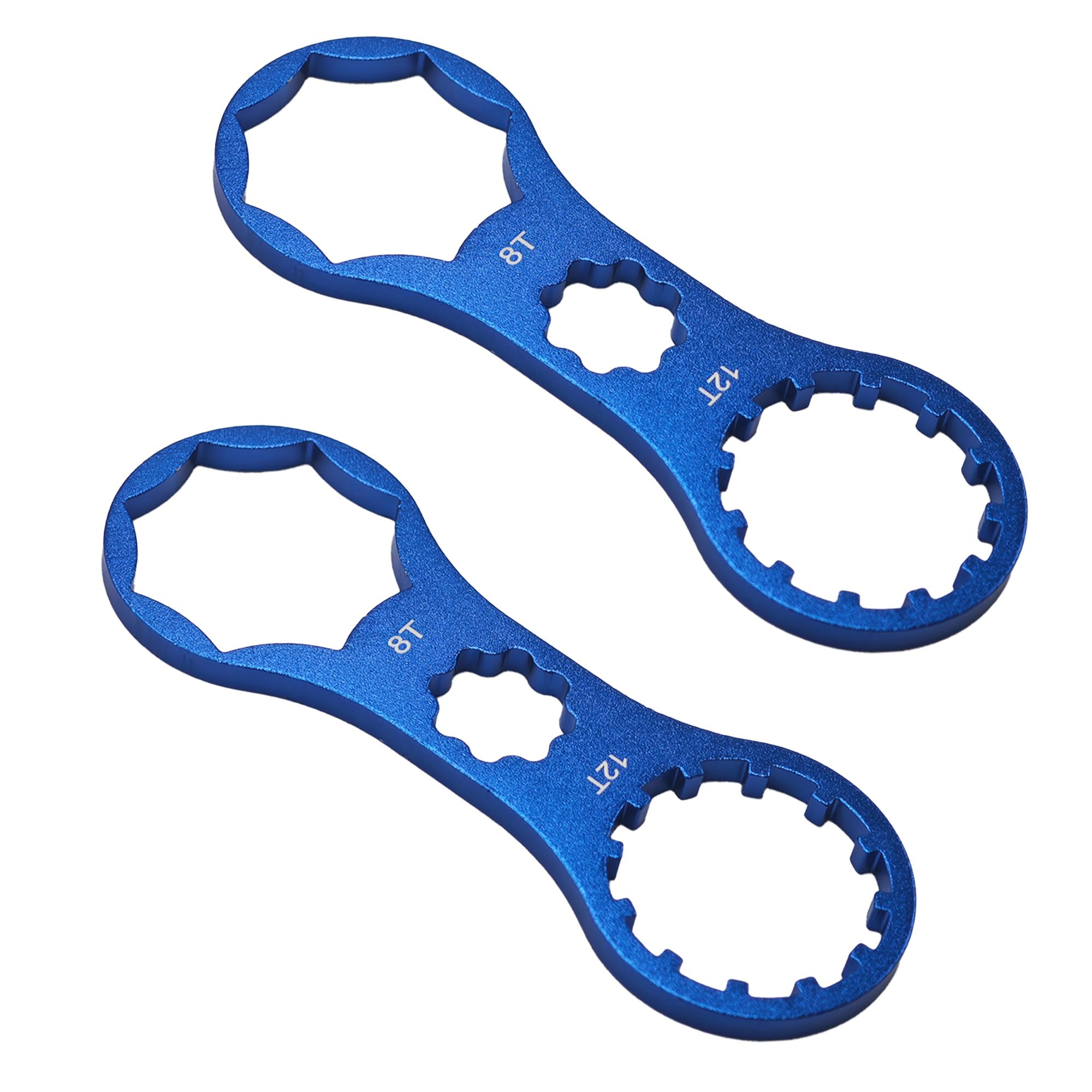 bociloy 2Pcs Blue Fork Cap Wrench Tool for Suntour XCM XCR XCT RST Suspension, MTB Mountain Bike Front Fork Spanner, Professiona