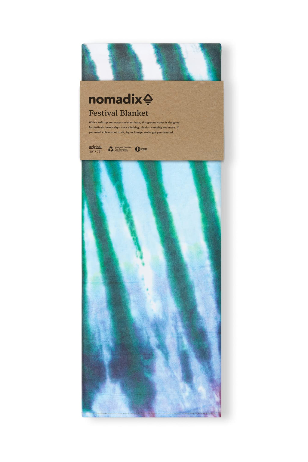 Nomadix Festival Blanket - Perfect For Picnics, Camping, & Lawn Seating - Plush Top & Water Resistant Base - Made With Post Cons