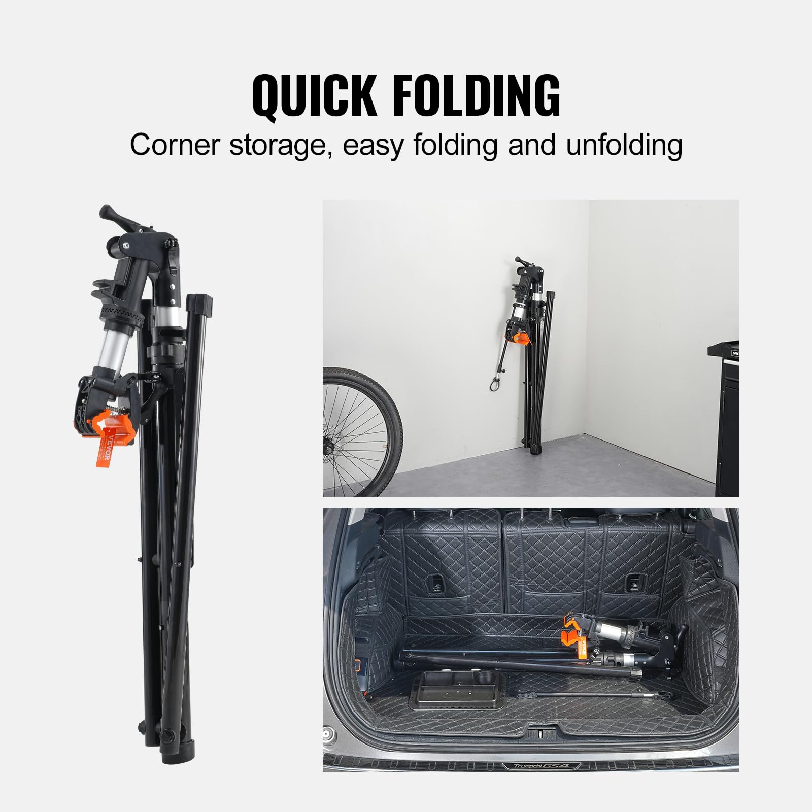 Vevor Bike Repair Stand, 66 Lbs Heavy-Duty Aluminum Bicycle Repair Stand, Adjustable Height Bike Maintenance Workstand With Magn