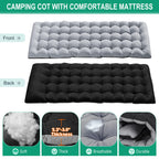 Naizea Folding Camping Cots,Adjustable 4-Gear Sleeping Cots For Adults,Foldable Cot Bed, Folding Chaise Lounge Chair,Portable Re
