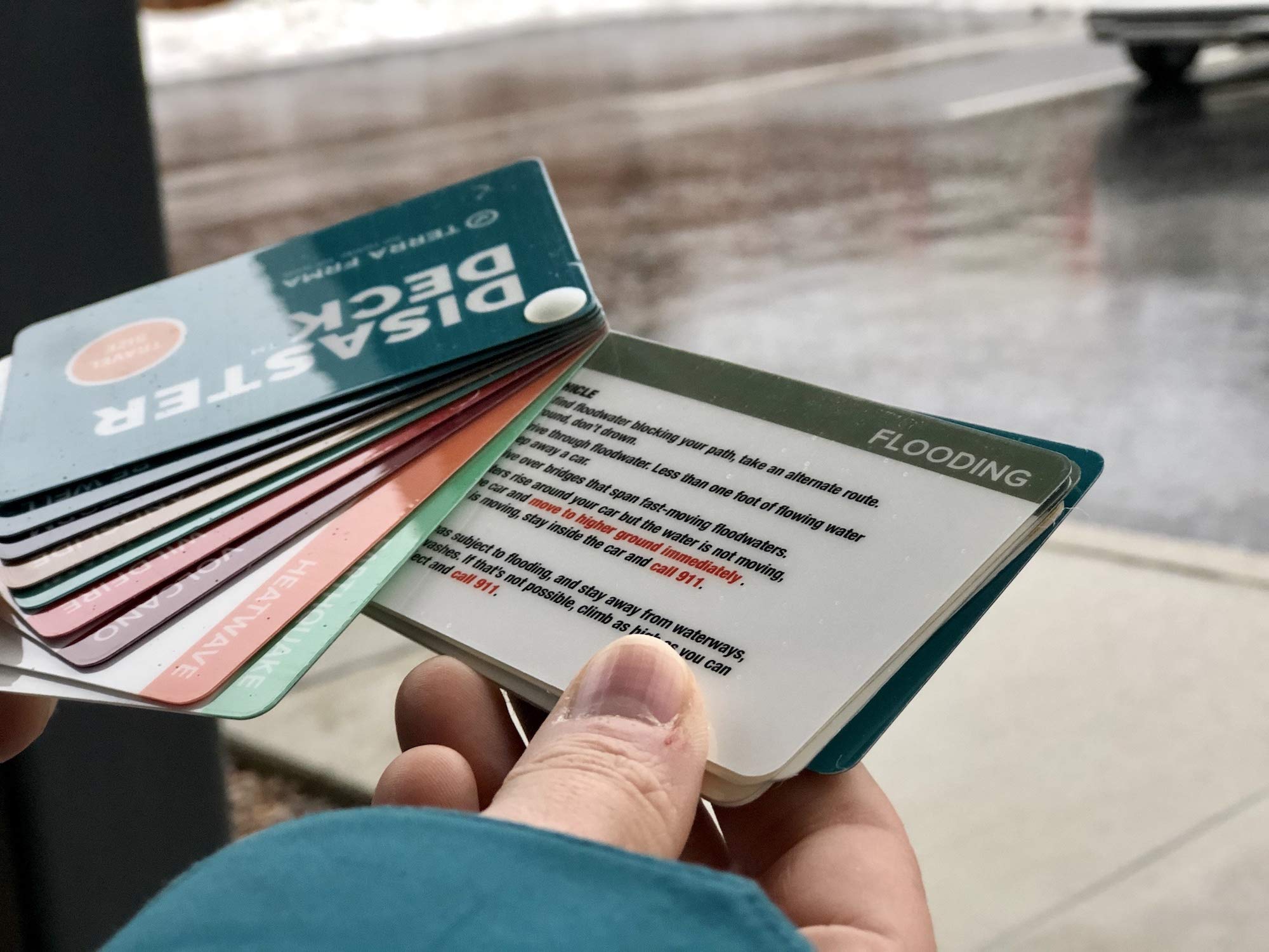 Disaster Deck - Kit Ready Emergency Survival Cards, Guide, Emergency Preparedness, Instructions For Disasters, Earthquake, Wildf