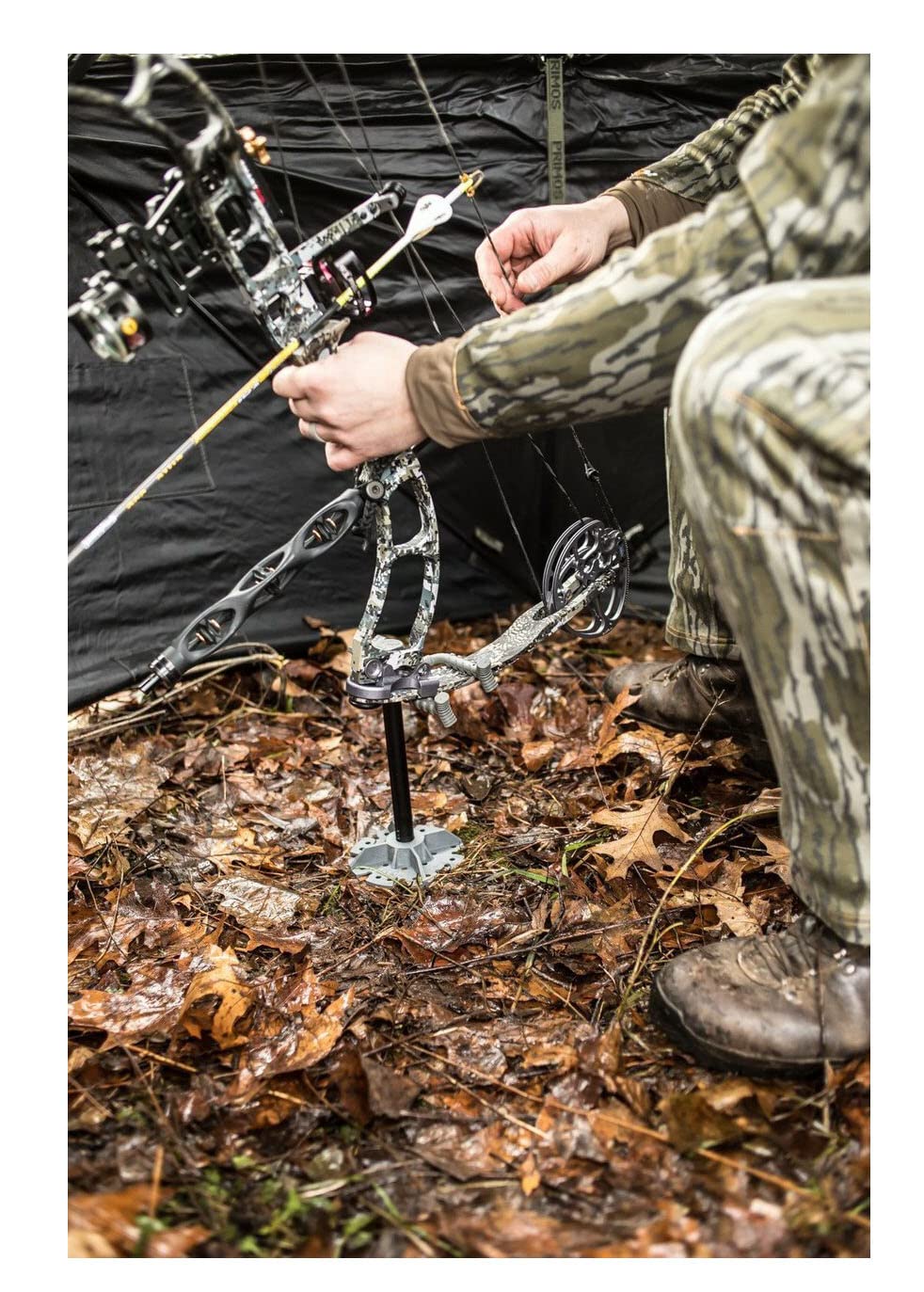 Hawk Earth Anchor Portable Ultra-Stable Hands-Free Secure Bow Holder For Ground Hunting