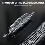 Bcan 48'''' Foldable Mini Trampoline For Adults Max Load 440Lbs, Fitness Rebounder With Adjustable Foam Handlebar, Exercise Tram