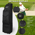 Wolt  Golf Travel Bag With Anti-Impact Support System - Soft Padded Golf Travel Case For Airlines, 900D Heavy Duty Oxford Fabric