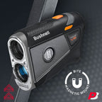 Bushnell Tour V6 Golf Rangefinder  Pinseeker With Visual Jolt, Bite Mount, & Ipx6 Rating  Bundle With Bushnell Golf Carrying Cas