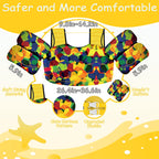 Kids Swim Vest 30-50 Lbs Pool Jacket For Toddler Learn-To-Swim Water Wings Arm Band Floats With Back Secure Buckle Swimming Floa
