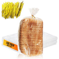 Reusable Plastic Bread Bags For Homemade Bread - 100 Pack Clear Bread Bag With Ties For An Airtight Moisture-Free Preservation A