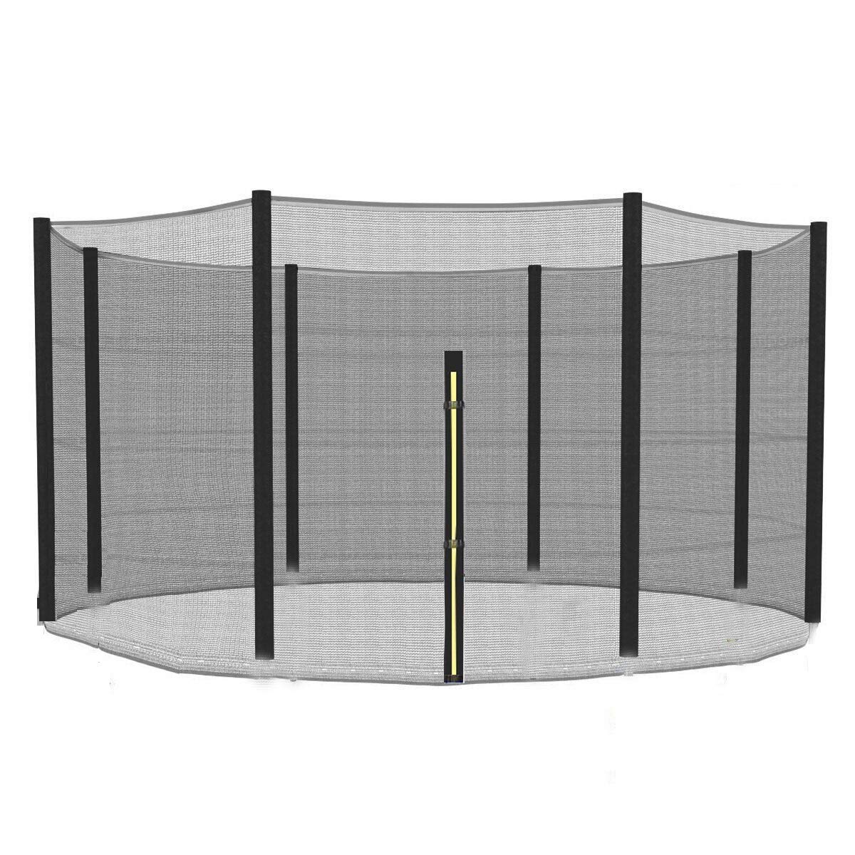 Zoyemone Trampoline 14FT Replacement Safety Enclousure Net for 8 Straight Poles Round Frame Trampolines (Net Only)