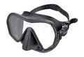 Seac Ajna, Frameless Scuba Diving Mask With Wide View, 100% Silicone Skirt,Black