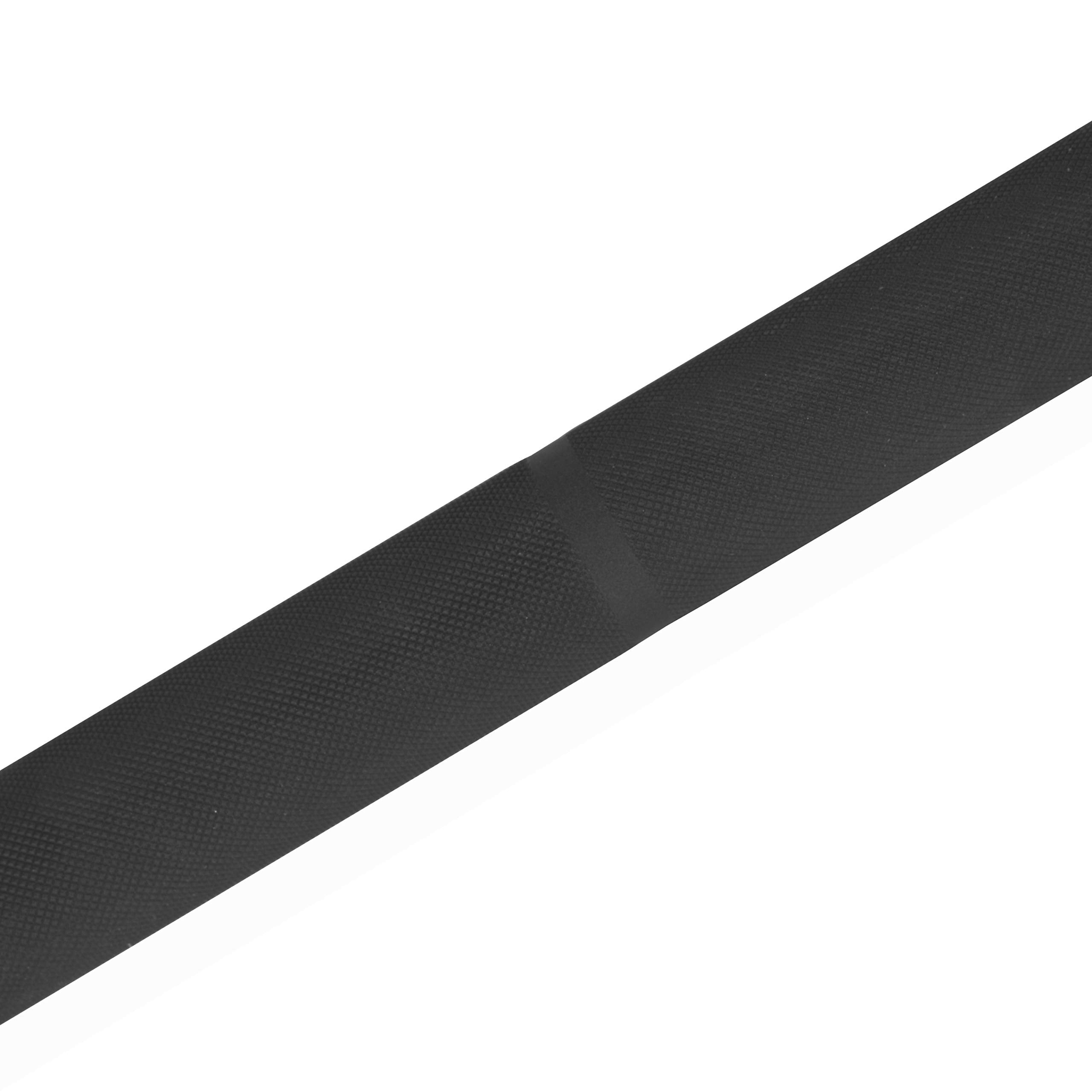 Cap Barbell The Beast Olympic Bar  For Weightlifting And Power Lifting, The Beast - Black/Chrome, No Center Knurl, 7' Olympic, (