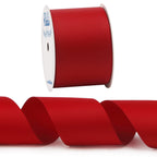 Ribbli Red Grosgrain Ribbon, 2 Inches X Continuous 10 Yards,Use For Bows Diy Hair Accessories,Gift Wrapping,Craft And Sewing