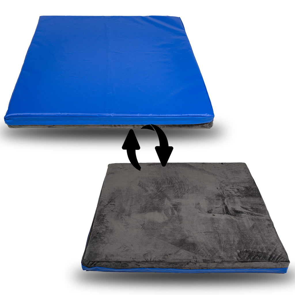 Foamma Soft Gymnastics Mat - Velvet Landing Mat For Kids And Adults, Exercise Mat With Velvet Washable Cover, High-Density Tumbl
