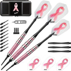 Fat Cat Pink Lady Soft Tip Darts With Storage/Travel Case, 16 Grams