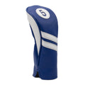 Proactive Sports Vintage Golf Club Head Covers For Fairway Woods| 5 Wood Headcover | Classic Leather Look | Navy/White