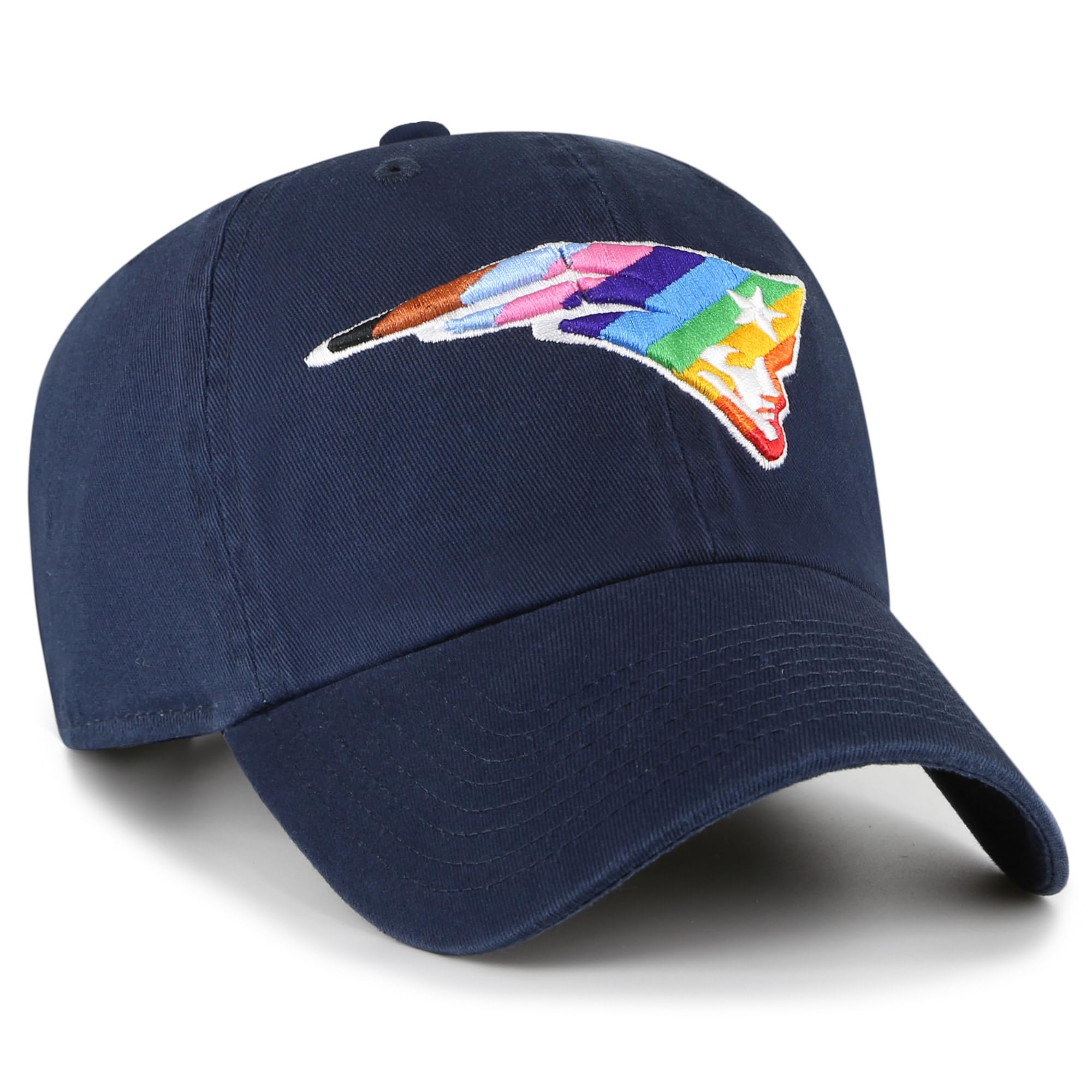 47 Men'S Navy New England Patriots Pride Clean Up Adjustable Hat