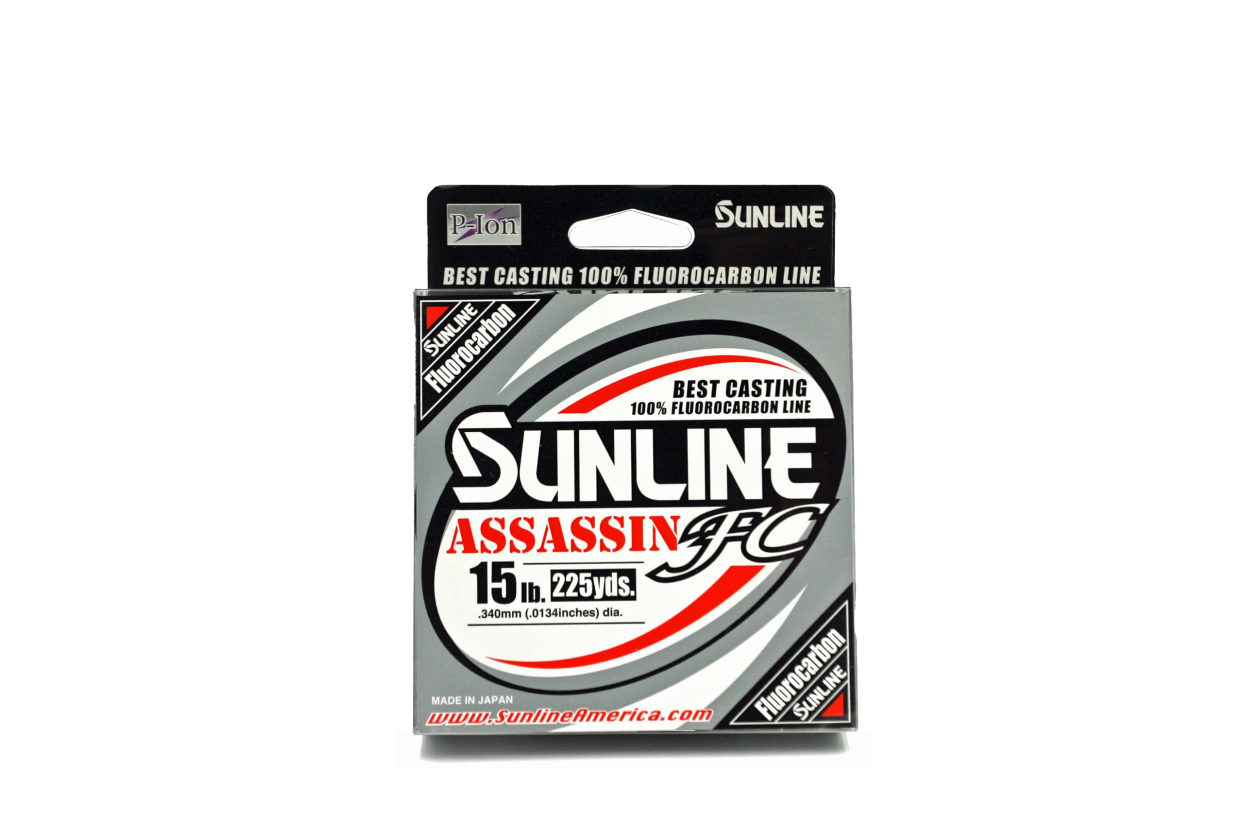 Sunline 63042306 4594-0112 Assassin Fc 15Lb Fishing Equipment, 15 Lb