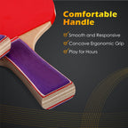 Outus 4 Set Portable Table Tennis Set Table Tennis Paddle Kit 8 Table Tennis Paddles And 12 Balls Table Tennis Racket Player Set