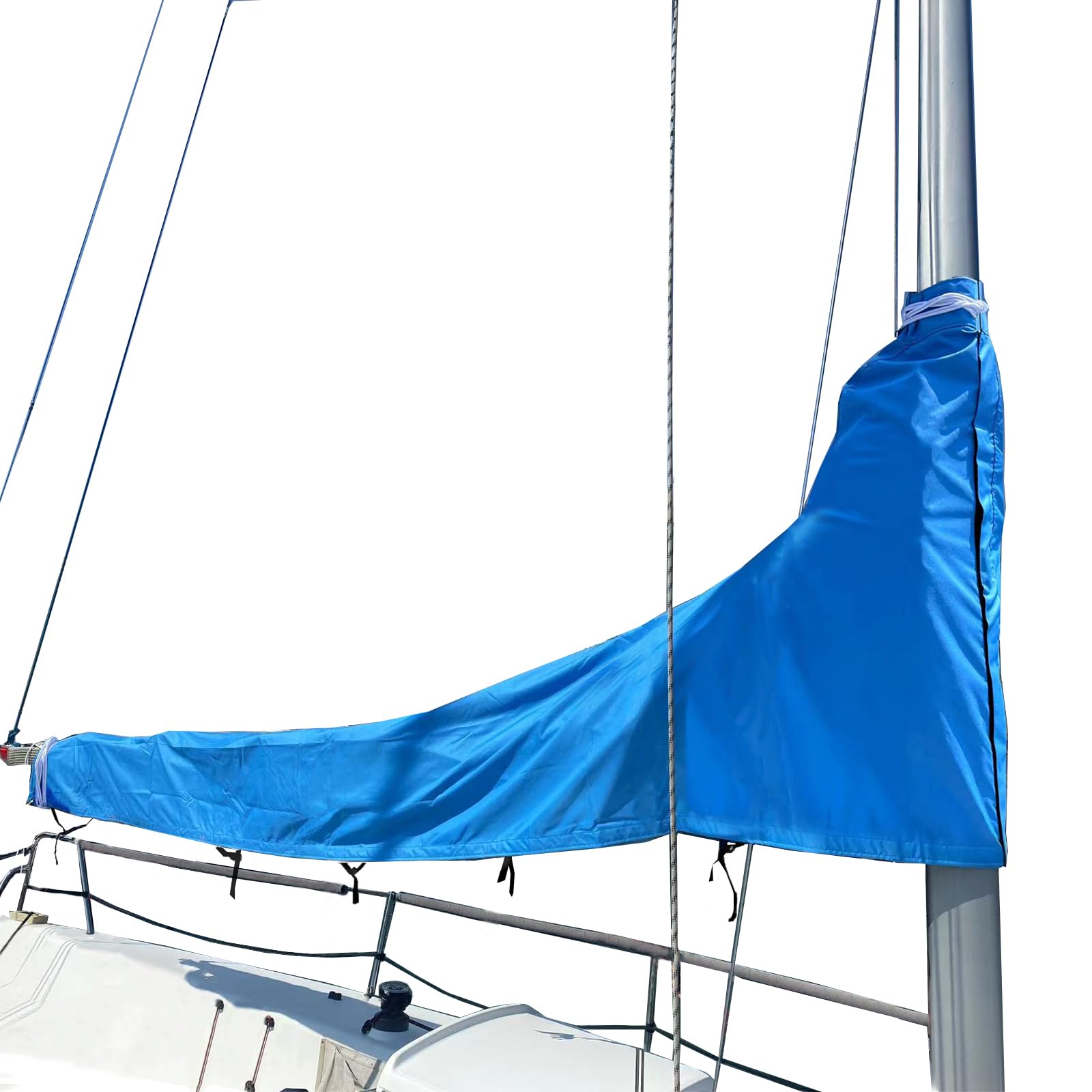 SavvyCraft Waterproof Mainsail Boom Cover, Heavy Duty 600D Sailboat Mainsail Cover UV Protection WeatherResistant, Boom Length 