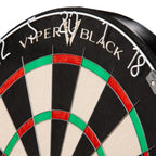 Viper Obsidian Black Official Competition Steel Tip Dartboard, Wdf Accredited With Staple-Free Razor-Thin Spider Wire, Self-Heal