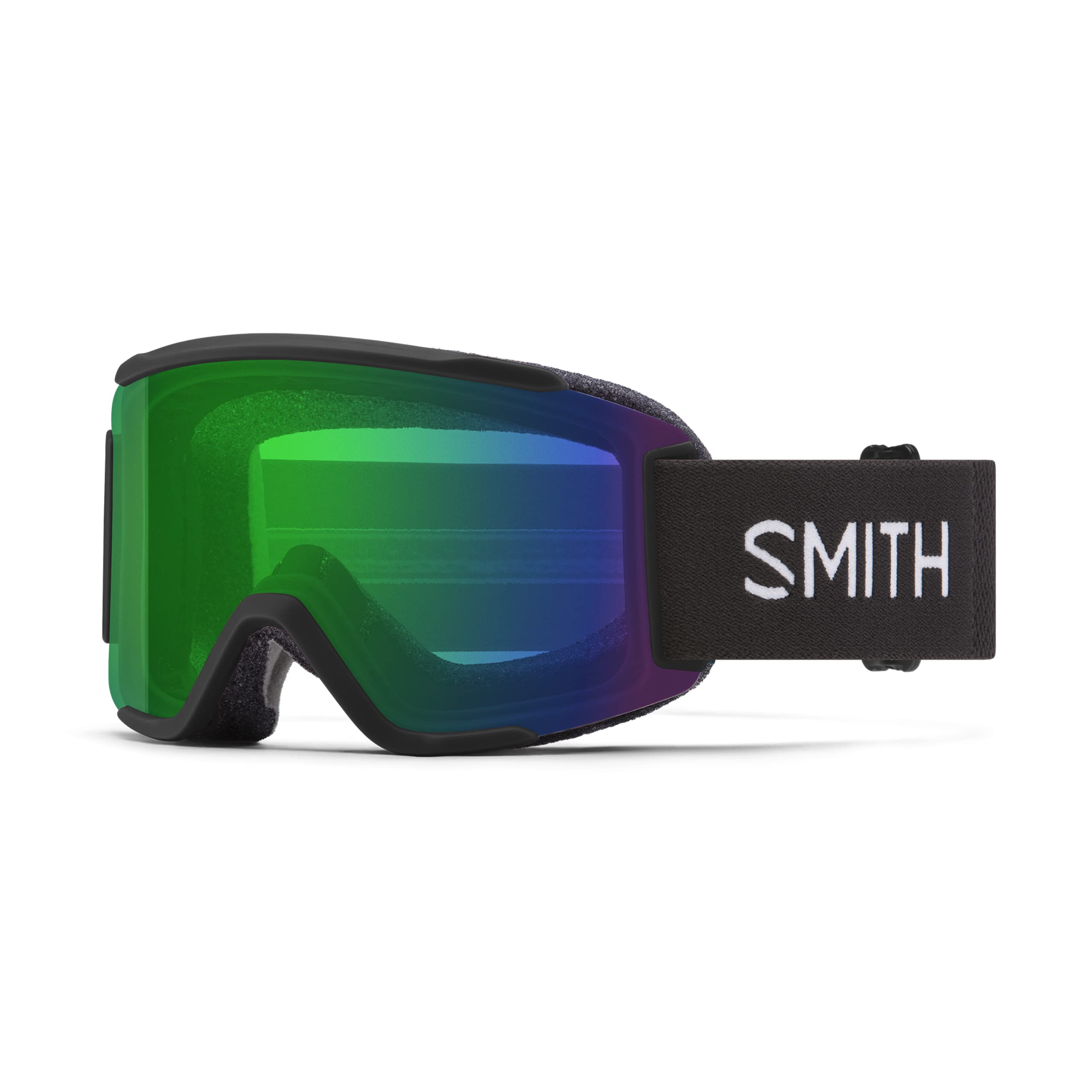 Smith Optics Squad S Womens Snow Winter Goggle - Black, ChromaPop Everyday Green Mirror