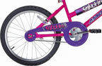 Dynacraft Magna Sapphire 20'' Bike - Sturdy Steel Frame, Front And Rear Hand Brakes, Adjustable Seat, Kickstand - Ideal For Ages