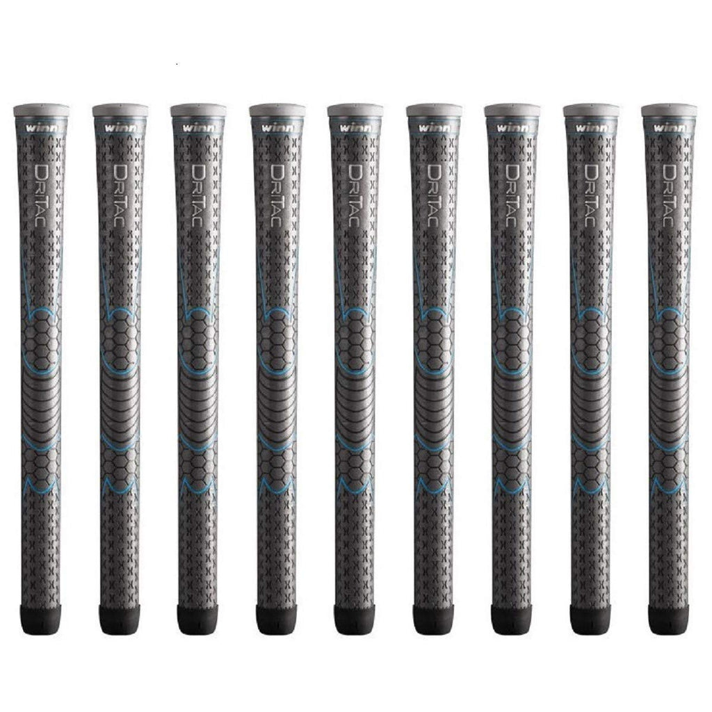 Winn Dri-Tac Ladies Gray - 9 Piece Golf Grip Bundle