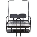 Kuafu Black Rear Flip Back Seat Compatible With 1982-2000.5 Club Car Ds Model Golf Cart 1102 Lbs Weight Capacity Heavy Duty Stee