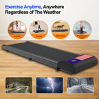 Under Desk Treadmill,Walking Pad With 5% Incline,Treadmills For Home & Office, 2.5Hp Portable Treadmill With Remote Control And