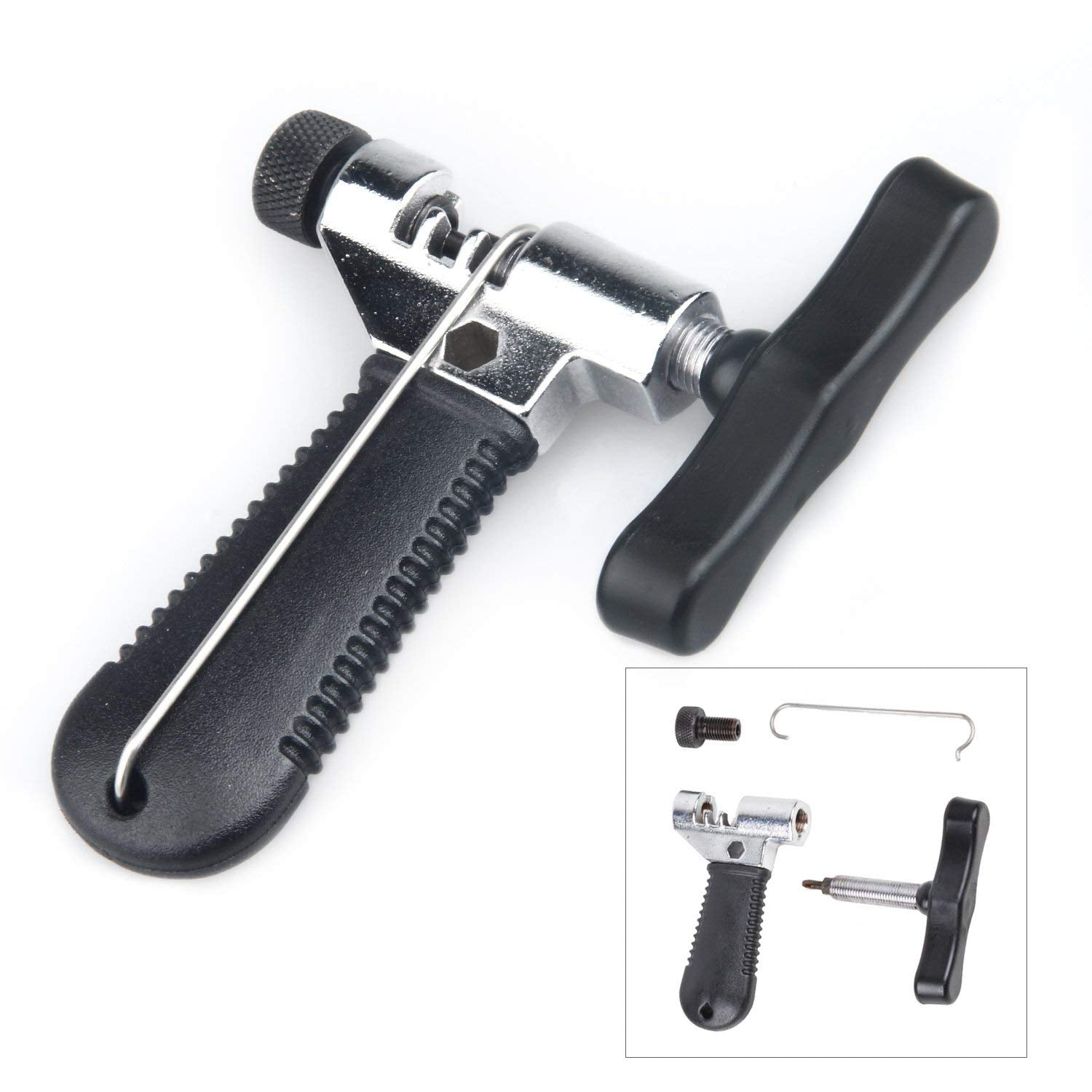 Oumers Universal Bike Chain Tool With Chain Hook, Road And Mountain Bicycle Chain Repair Tool, Bike Chain Splitter Cutter Breake