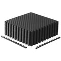 Cap Barbell 1/2-Inch Interlocking Eva Foam Exercise Puzzle Mats - 3 Pack | 24'' X 24'' X 1/2'' | Tatami Pattern - Black
