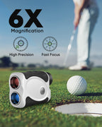 Wosports Golf Rangefinder, 800/1200 Yards Laser Range Finder, High Precision Flag Lock With Pulse Vibration, Tournament Legal Ra
