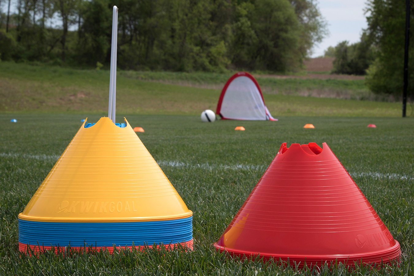Kwik Goal Jumbo Disc Cones (Orange), Pack Of 12 ,6-Inch X 11-Inch