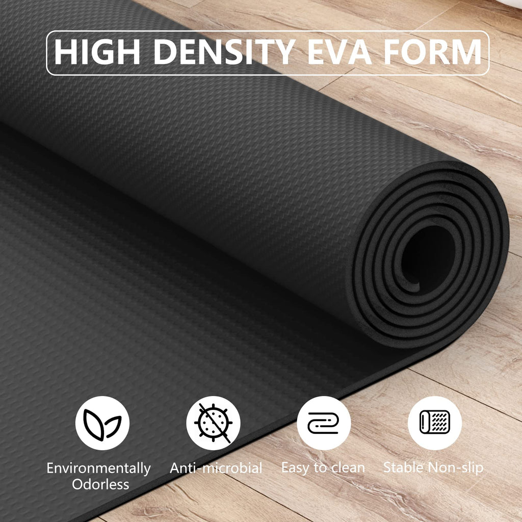 Jishahs Universal Indoor Rowing Machine Mat- 8.5 X 2.3 Ft Exercise Equipment Mat For Concept 2, Nordictrac, Peloton, Sunny, Hydr
