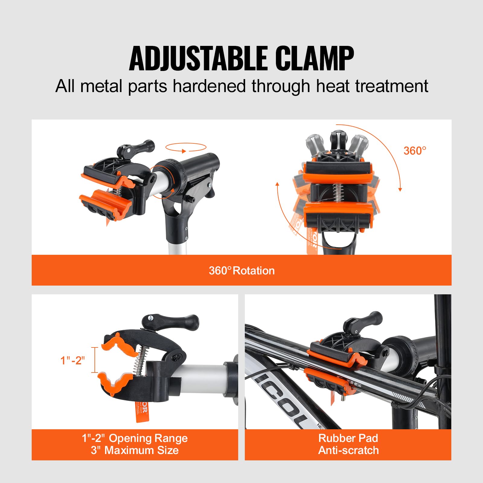 Vevor Bike Repair Stand, 66 Lbs Heavy-Duty Aluminum Bicycle Repair Stand, Adjustable Height Bike Maintenance Workstand With Magn