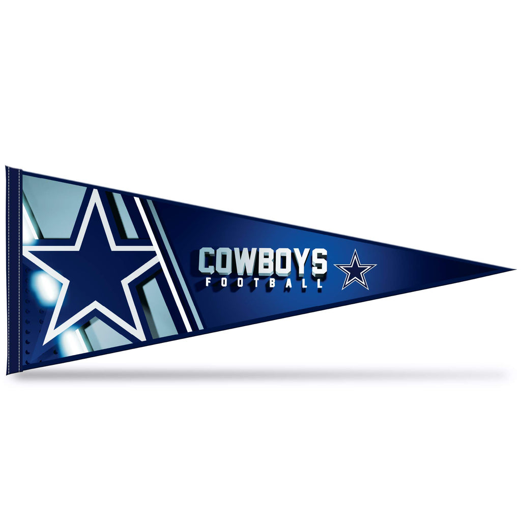 Rico Industries Nfl Football Dallas Cowboys Primary 12'' X 30'' Felt Wall D  Cor Pennant - Great For Home/Bed Room/Man Cave D  C