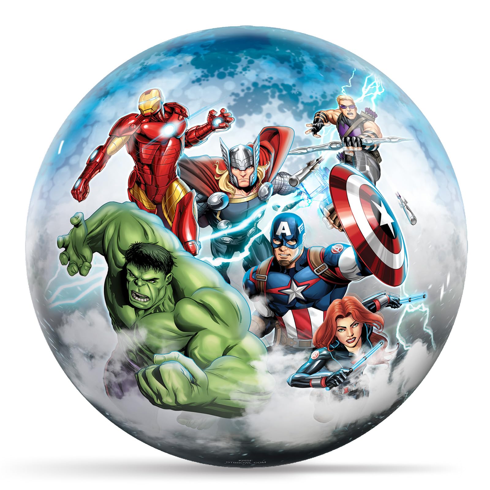 KR Strikeforce Marvel - Avengers - Characters 8lb Bowling Ball