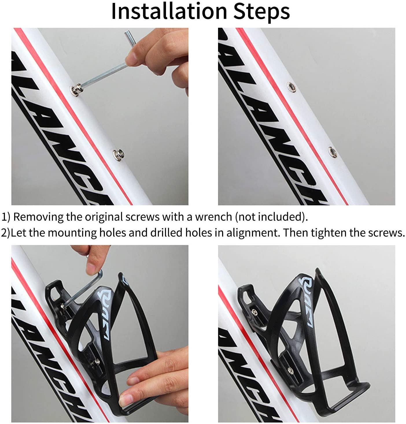 Suruid Bike Water Bottle Cage, Universal Drink Holder, Durable Ultralight And Plastic For Bicycle, Cycling, Mtb, Road/Mountain B