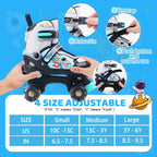 Sowume Adjustable Roller Skates For Boys And Kids, All 8 Wheels Of Boy'S Skates Shine, Safe And Fun Illuminating For Kids